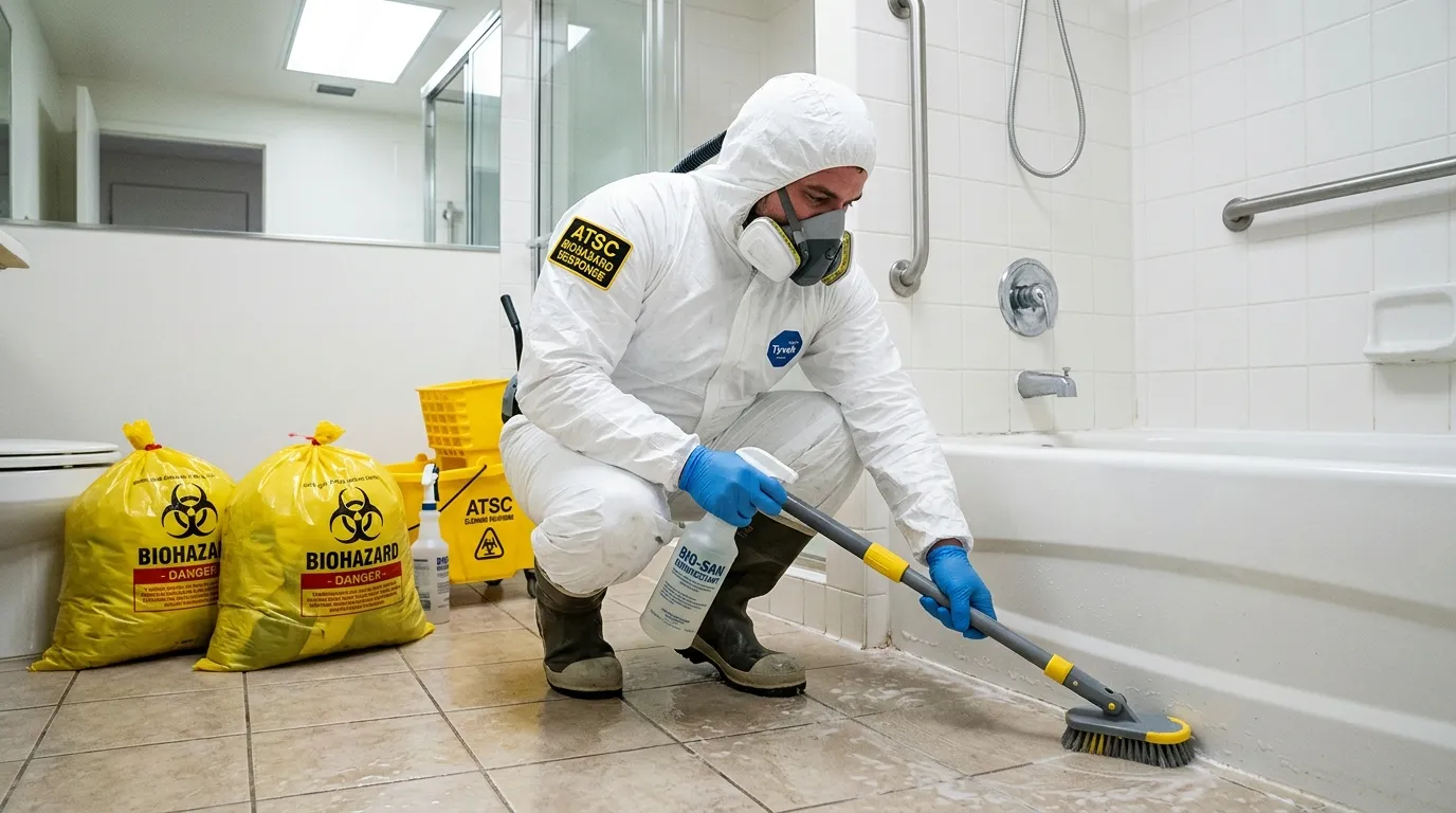 Decontamination equipment deployed for Blood Cleanup in Robinson Heights